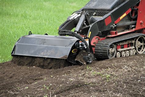 mini skid steer soil cultivator|skid steer tiller rental.